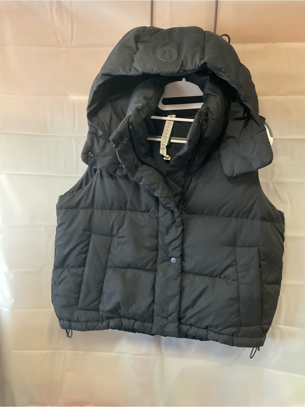 Lululemon Black Puffer Vest with Hood-see description
